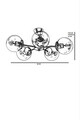 Lustra, Stala, 846STL2940, Metal, Alb