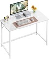 Birou, Vasagle, Maple Cloud White, 100x50x76 cm, PAL/otel, alb nor