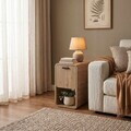 Noptiera, Hanah Home, Rovel, 30x50.5x39 cm, Natural