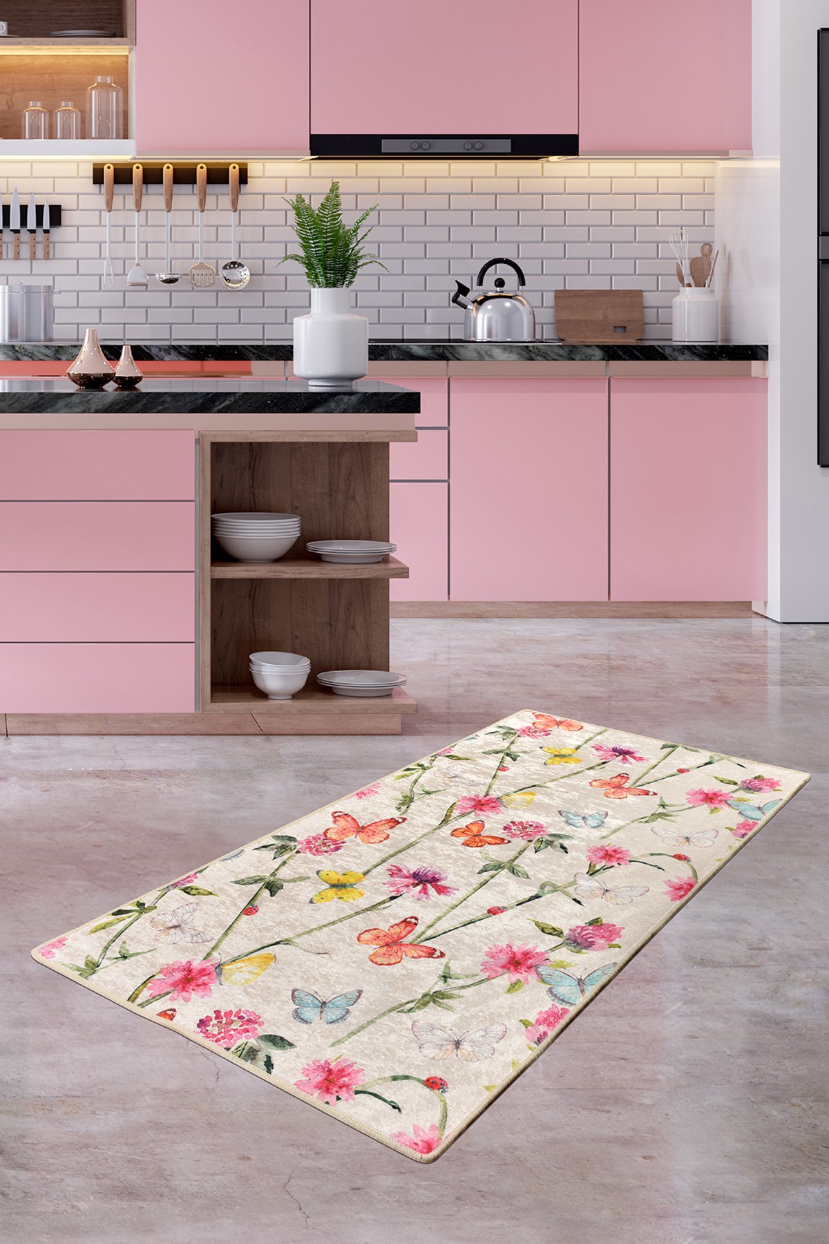 Covor, Butterfly Djt, 80x120 cm, Multicolor