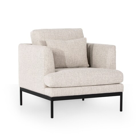 Fotoliu Pearl, Ndesign, 82x88x85 cm, lemn, crem mezoni.ro