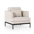 Fotoliu Pearl, Ndesign, 82x88x85 cm, lemn, crem