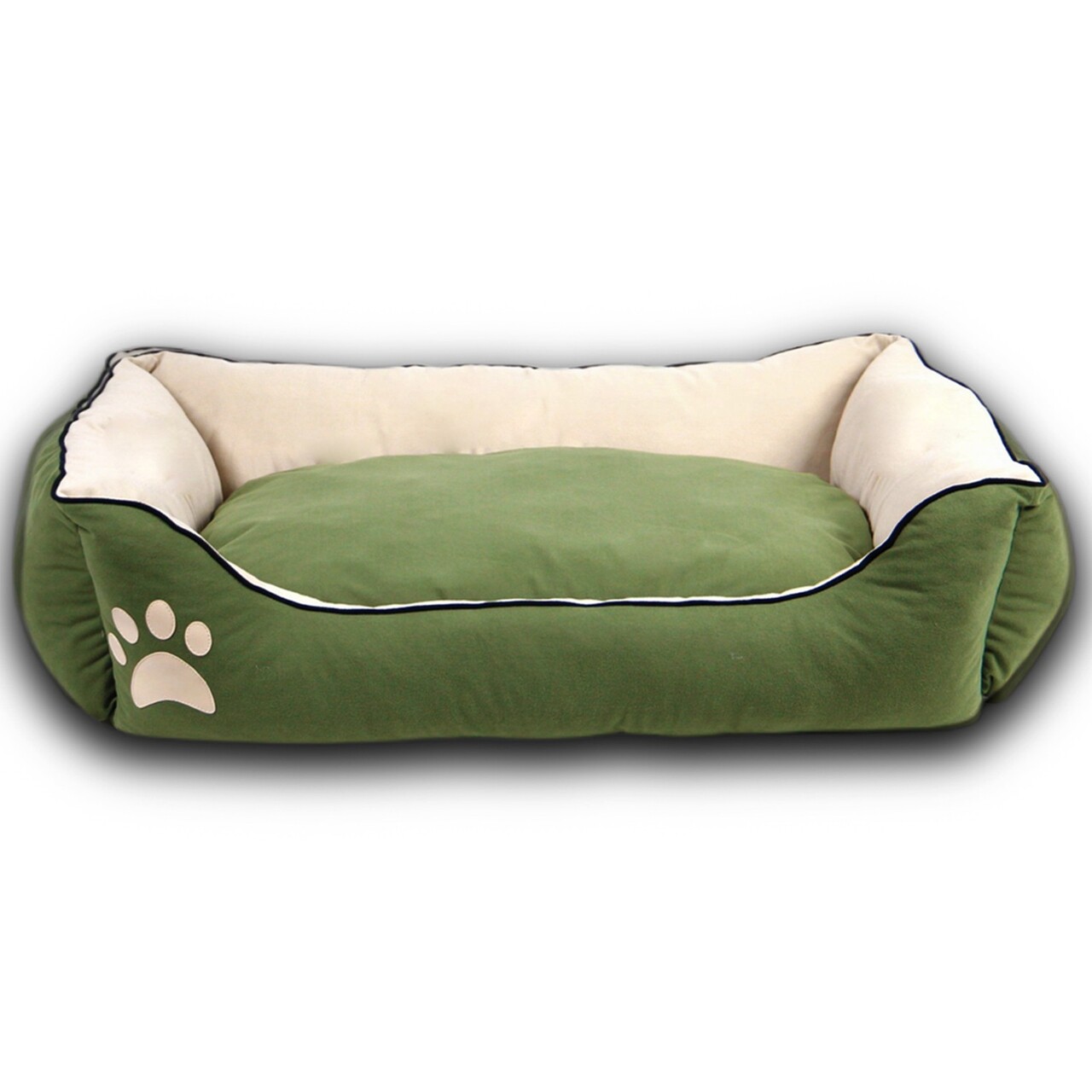 Pat pentru animale de companie, Paws &amp; Whiskers, Lucy Dog &amp; Cat L, Material exterior: 100% poliester, Verde / Ecru - view 4