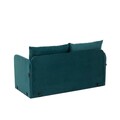 Canapea extensibilă cu 2 locuri, Futon, 859FTN2885, Metal , Verde petrol