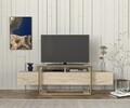Comoda TV, Dovelle, Bianco, Travertin
