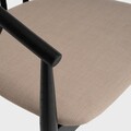 Scaun Calido, Homla, 58x55x78 cm, lemn/poliester, negru
