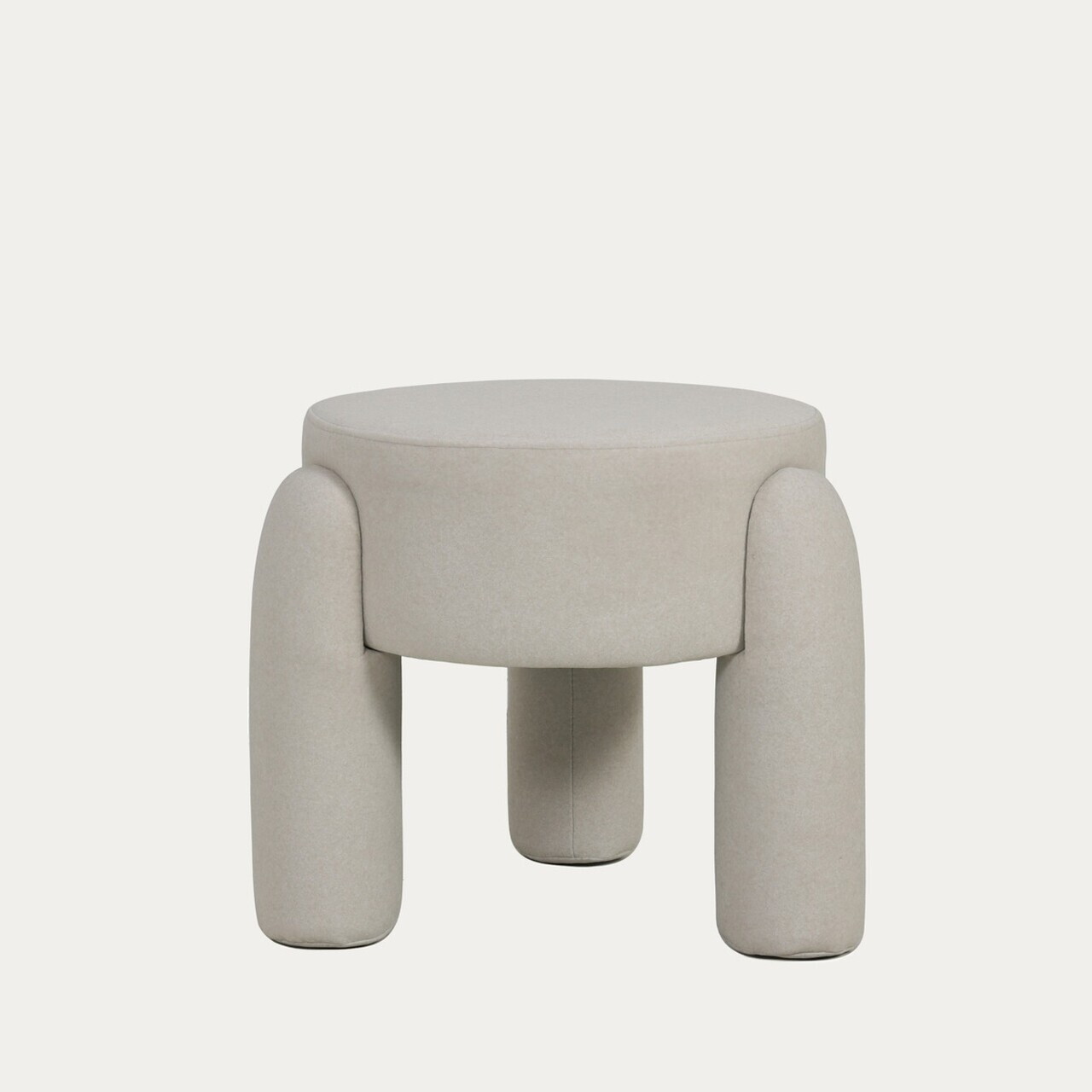 Taburet Ollera, Homla, 46.5x41 cm, MDF/poliester, ecru - view 2