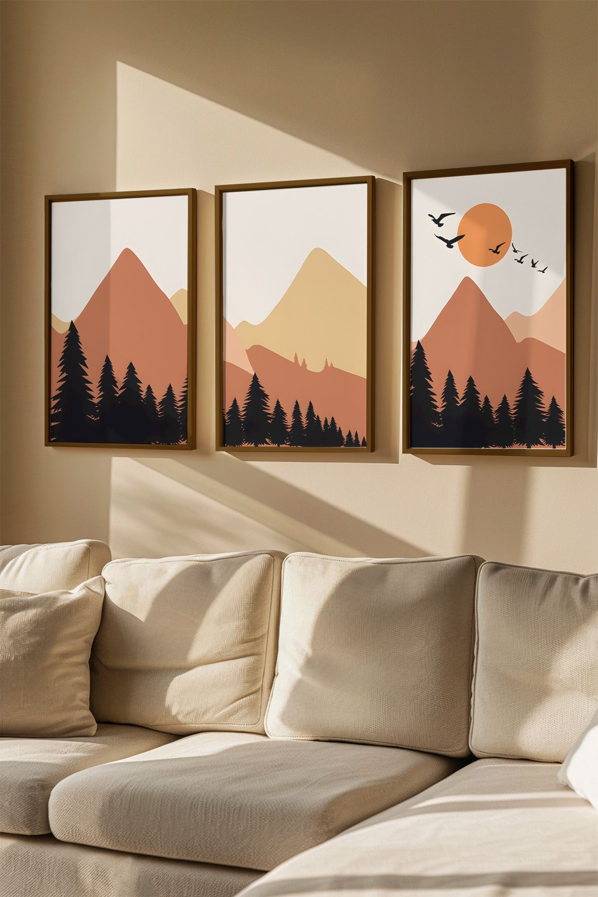 Tablou decorativ, Artvmodel28-Kahve, MDF, Multicolor