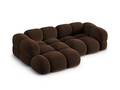 Coltar stanga 3 locuri, Loretto, Cosmopolitan Design, 250x147x68 cm, catifea, ciocolata