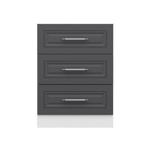 Dulap pentru bucatarie, Hanah Home, Minar, 60x87x58 cm, Alb / Antracit