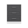 Dulap pentru bucatarie, Hanah Home, Minar, 60x87x58 cm, Alb / Antracit
