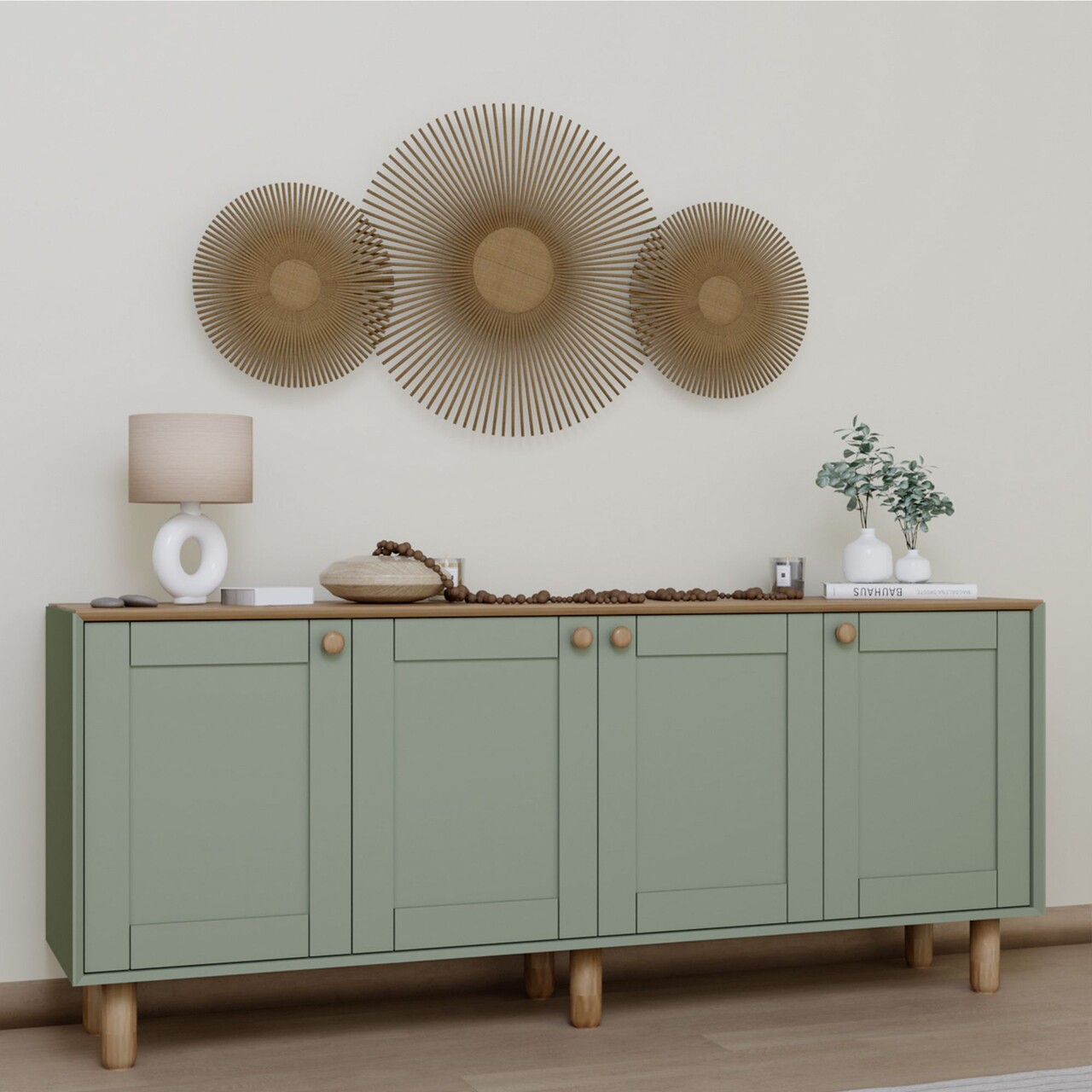 Consola, Miwood, Bohemian 1600-82, Verde - 1 | YEO