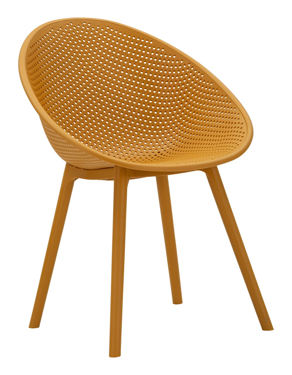 Set 2 scaune, Mauro Ferretti, Ibiza, 59x59x83 cm, utilizare interior / exterior,  plastic, mustar - view 10