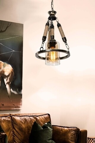 Lustra siyah, asz.1412, squid lighting, 39x23x61 cm, 60w, negru