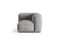 Modul pentru canapea, 1 loc, Martina-169, Micadoni Home, 100x100x75 cm, tesatura structurata catifelata, gri deschis