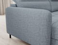 Coltar extensibil stanga 4 locuri ELTAP, LT-100AUB, Berrto, 306x165x100 cm, lemn/poliester, albastru deschis