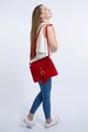 Geanta Beverly Hills Polo Club, 601, piele ecologica, rosu