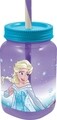 Pahar cu pai Frozen, Disney, 500 ml, plastic