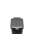 Cos de gunoi cu pedala, Brabantia, StepUp, 16 L, 29.6x22.3x41.1 cm, polipropilena, gri inchis