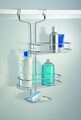 Organizator suspendat pentru cabina de dus Linea, iDesign, ajustabil, 26.5x16.5x54 cm, otel, argintiu