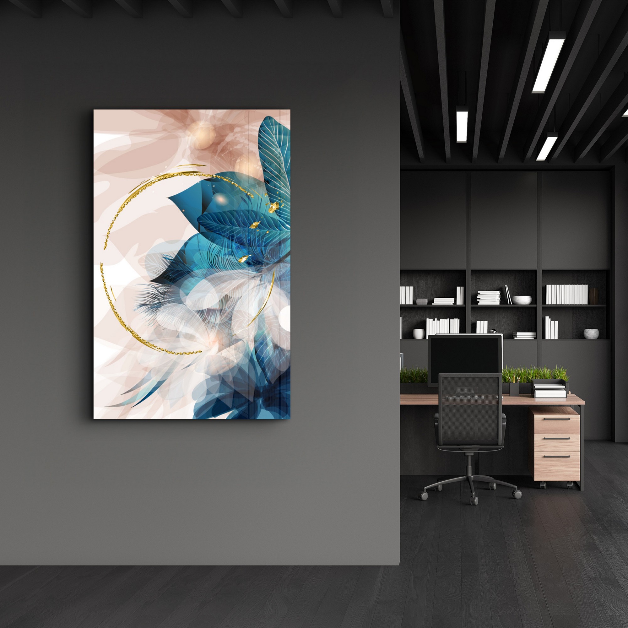 Tablou decorativ, CAM-1090, Dimensiuni: 46 x 72 cm, Multicolor