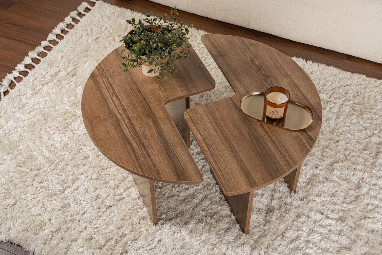 Masuta de cafea, Nordure, Moira, 90x41 cm, Maro - 2 | YEO