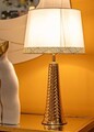 Lampa de masa Tower, Mauro Ferretti, 1 x E27, 40W, 30x54 cm, fier, auriu/alb