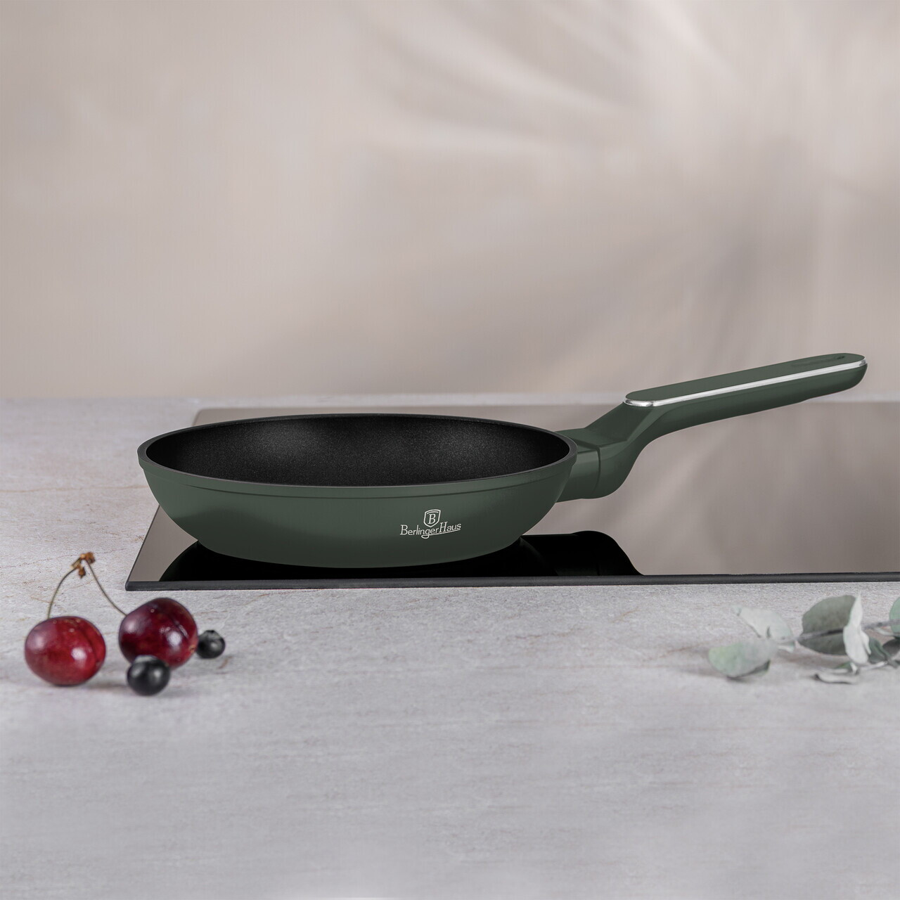 Set 3 tigai Berlinger Haus, Matte Green, 20/24/28 cm, aluminiu forjat, verde mat - view 5
