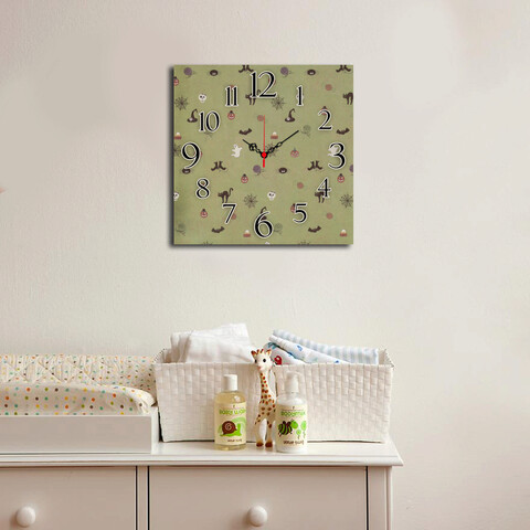 Ceas de perete, msk-45, mdf, dimensiune: 40 x 40 cm, multicolor