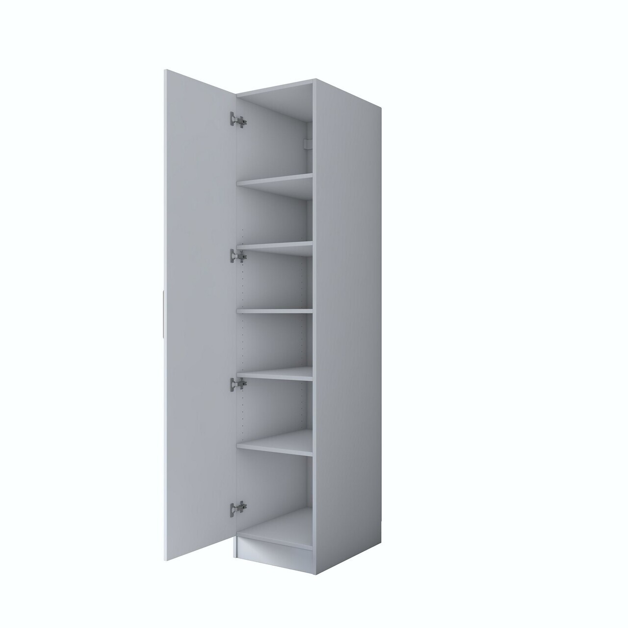 Dulap pentru haine, Hanah Home, BA162, 45x210x57.5 cm, PAL melaminat, Alb - view 10