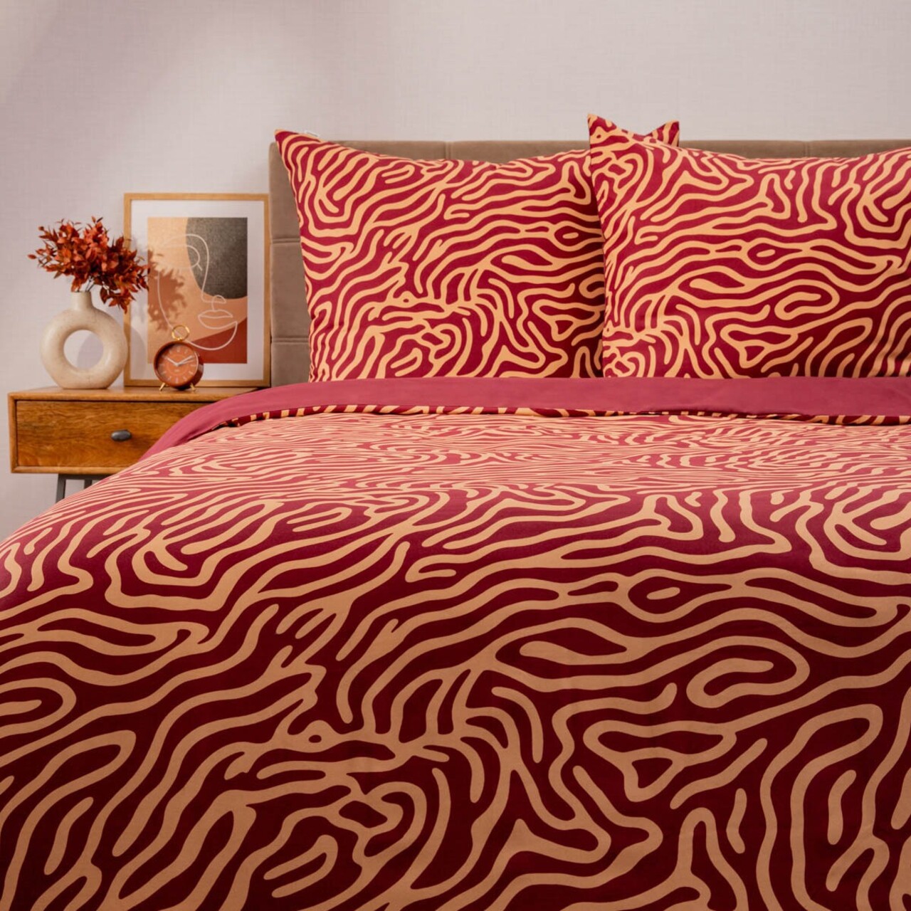 Lenjerie de pat pentru o persoana Hypnotic, Homla, 2 piese, 140x200 cm, microfibra din poliester, multicolor