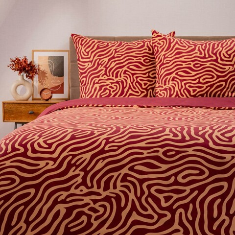 Lenjerie de pat pentru o persoana Hypnotic, Homla, 2 piese, 140x200 cm, microfibra din poliester, multicolor