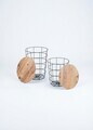 Set masute de cafea, Hanah Home, Riva, Pin Atlantic / Negru