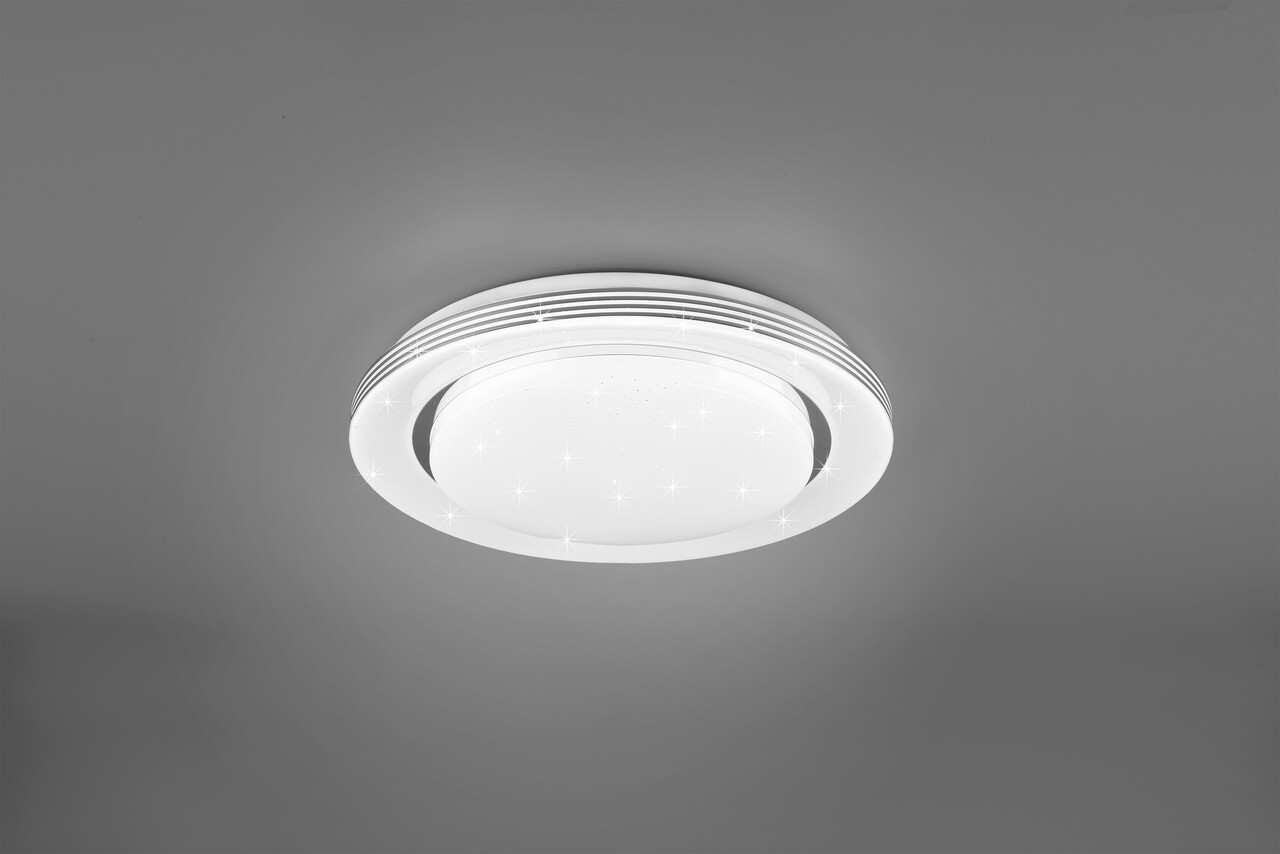 Plafoniera Atria, RL, 38x7.5 cm, 18W, 1x SMD, plastic, alb