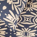 Lenjerie de pat King Size, Quevy, Homla, 3 piese, 200x220 cm, microfibra din poliester, albastru/bej