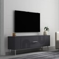 Comoda TV, Olivia, Retrol2, Antracit / Argintiu