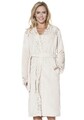 Halat de casa dama, Luisa Moretti, LMS-2083, bambus/bumbac, mink, marimea 34/36 - S