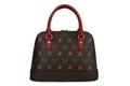 Geanta Beverly Hills Polo Club, 710, piele ecologica, maro/rosu