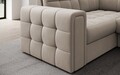 Coltar extensibil dreapta 5 locuri ELTAP, RT-18SO, Blewett, 299x198x82 cm, lemn/poliester, bej inchis
