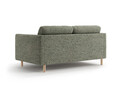 Canapea 2 locuri, Eden, Micadoni, 146x92x90 cm, tesatura structurata, verde muschi melanj