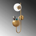 Aplica de perete, Fulgor, 942FLG2160, Metal, Auriu