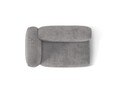 Modul stanga pentru canapea, 1 loc, Martina-212, Micadoni Home, 160x106x75 cm, velur, gri deschis