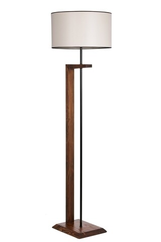 Poza Lampadar, Luin, 8276-4, E27, 60 W, metal/lemn/textil