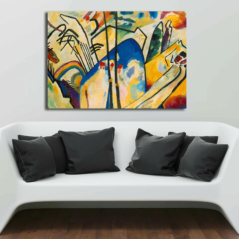 Tablou decorativ, 70100kandinsky007, canvas , lemn, multicolor