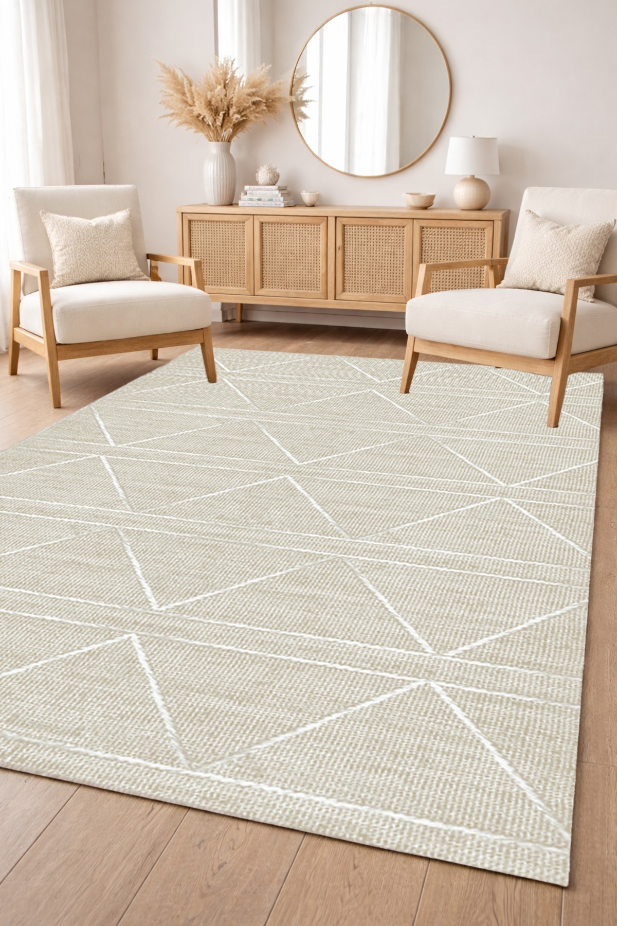 Covor, CLR-7191-4000, 80x200 cm, Poliester, Bej