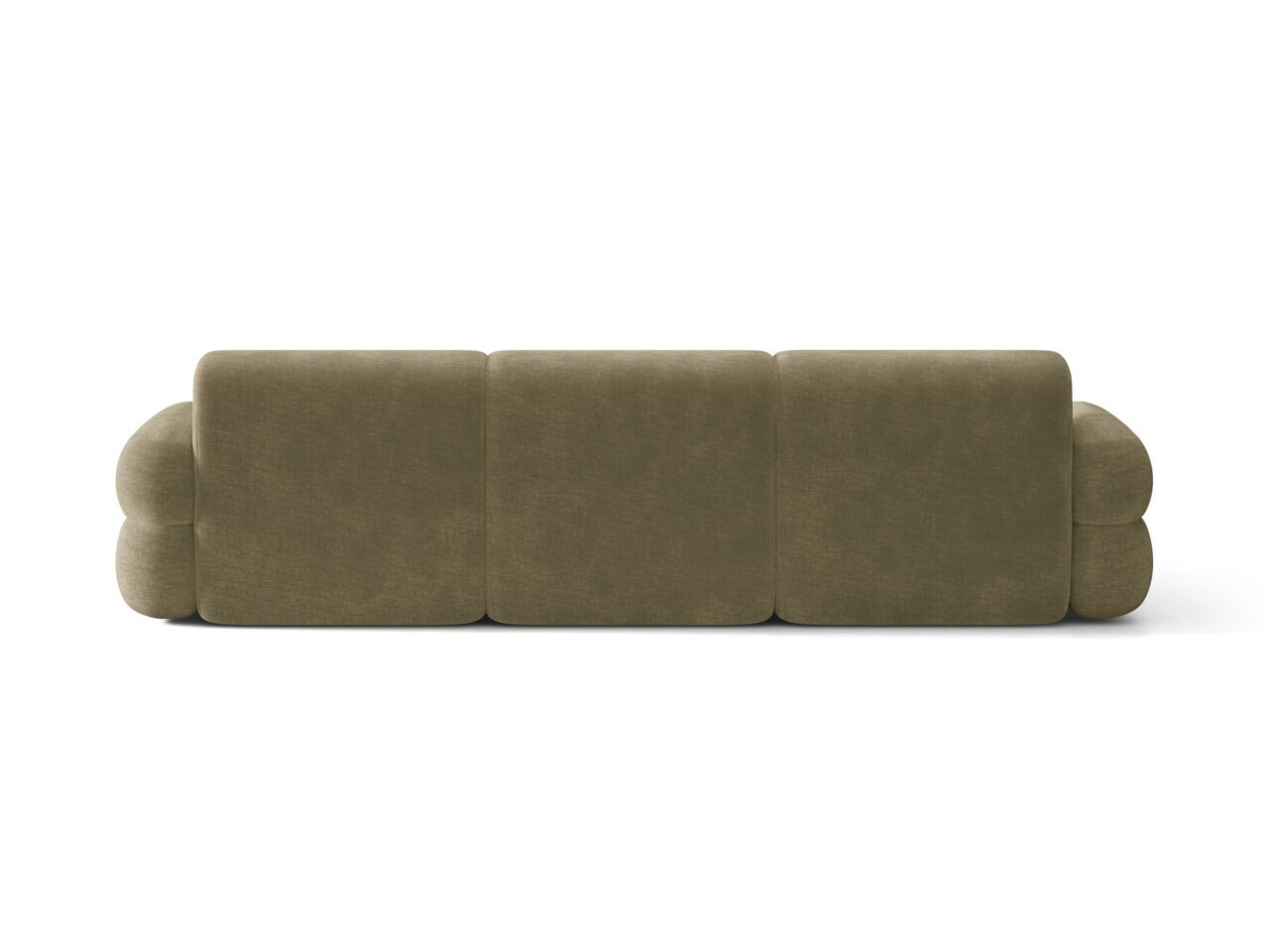 Coltar stanga 4 locuri, Neo, Micadoni Home, 305x165x83 cm, tesatura Chenille, verde oliv deschis — imaginea 4