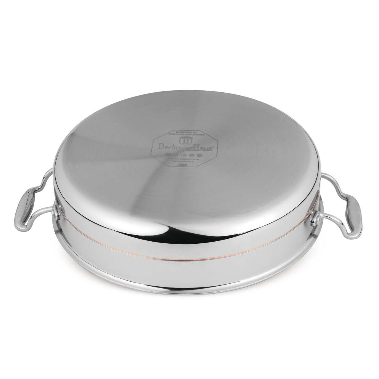 Oala cu capac Berlinger Haus, Copper Touch, 28 cm, inox, argintiu - imagine 9