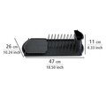 Scurgator pentru vase, Wenko, Basic Black, 26.5 x 11 x 47.5 cm, metal