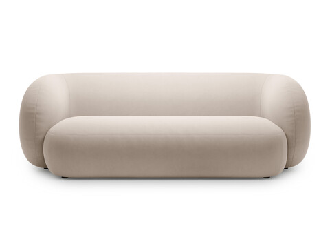 Canapea modulara 3 locuri, Kate, Micadoni, 213x99x76 cm, catifea, bej