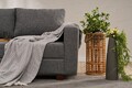 Canapea extensibila 3 locuri, Balcab Home, 825BLC5246, Lemn / MDF / PAL, Gri